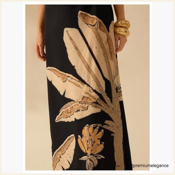 Boho Maxi Dress with Spaghetti Straps and Tie Back for Summer Casual Wear - Picture 5 of 5